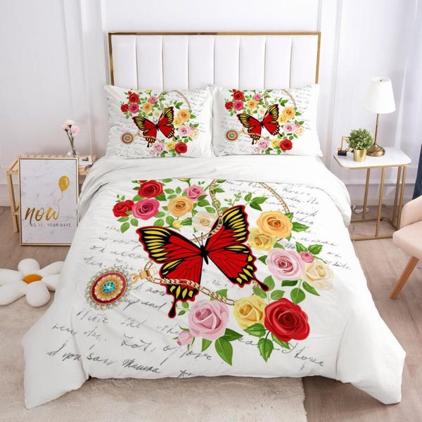 bedding sets flower butterfly set luxury comforter duvet covers pillowcases bed linen colorful home textile
bedding sets flower butterfly set luxury comforter duvet covers pillowcases bed linen colorful home textile