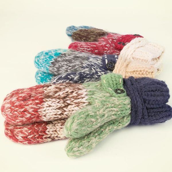 five fingers gloves fashion hand-knitted striped winter women warm wool inside cashmere thick mittens for female button hanging rope, Blue;gray
five fingers gloves fashion hand-knitted striped winter women warm wool inside cashmere thick mittens for female button hanging rope, Blue;gray
