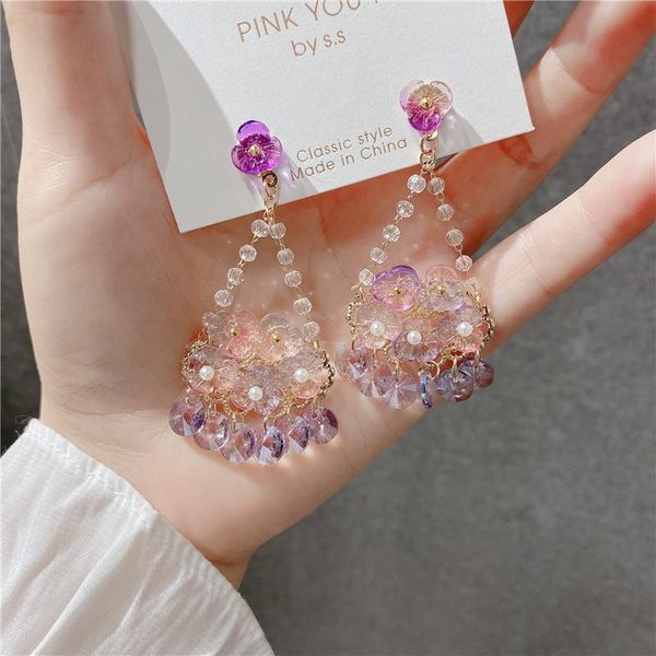 dangle & chandelier crystal beads earrings for women french style handmade korean fashion jewelry, Silver
dangle & chandelier crystal beads earrings for women french style handmade korean fashion jewelry, Silver