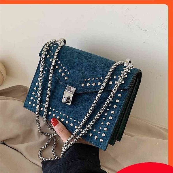 small female 2021 new popular versatile rivet chain frosted single shoulder messenger bag
small female 2021 new popular versatile rivet chain frosted single shoulder messenger bag