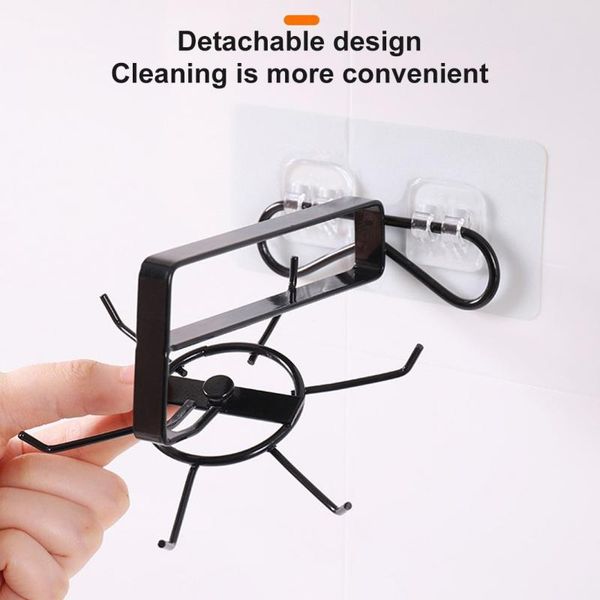 360°rotating storage hook kitchen perforated wall hanging rack shelf bathroom spatula iron rotary box hooks & rails
360°rotating storage hook kitchen perforated wall hanging rack shelf bathroom spatula iron rotary box hooks & rails