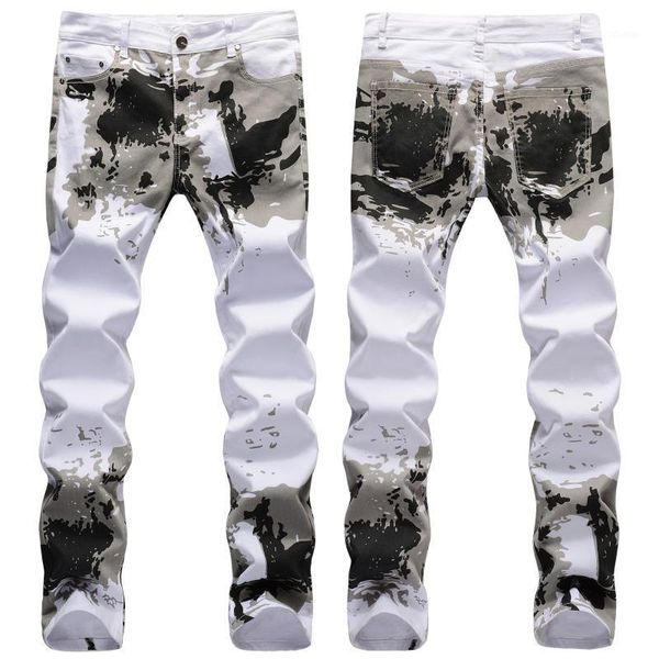 men's jeans men’s prints white jeans,slim-fit stretch denim pants,camouflage casual jeans,street fashion pants;, Blue
men's jeans men’s prints white jeans,slim-fit stretch denim pants,camouflage casual jeans,street fashion pants;, Blue