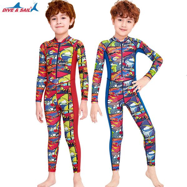 & sail new children's dive diving outdoor sunscreen one-piece swimming beach quick drying long sleeve jellyfish suit, White;black
& sail new children's dive diving outdoor sunscreen one-piece swimming beach quick drying long sleeve jellyfish suit, White;black
