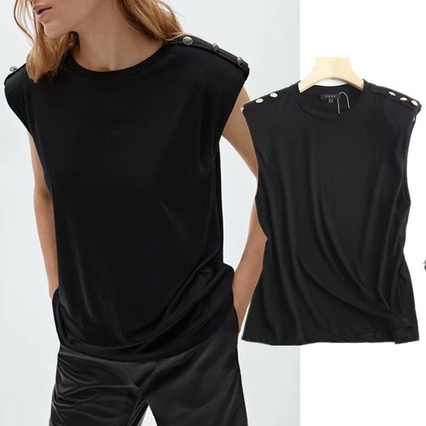 women's t-shirt harajuku tshirt england style fashion o-neck shoulder pad buttons summer t shirt women camisetas verano mujer 2021, White
women's t-shirt harajuku tshirt england style fashion o-neck shoulder pad buttons summer t shirt women camisetas verano mujer 2021, White