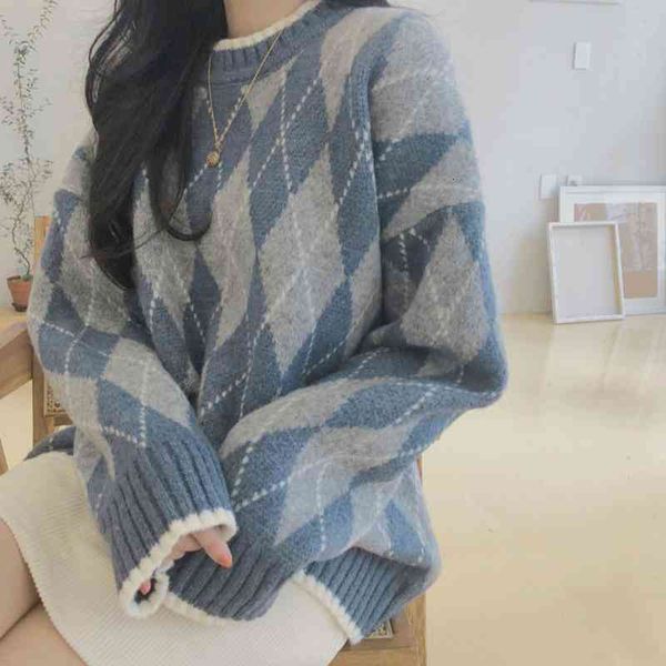 women's sweaters neploe auutmn winter korean argyle women sweater causal long sleeve o-neck knitted pullover fashion hit color pull jum, White;black
women's sweaters neploe auutmn winter korean argyle women sweater causal long sleeve o-neck knitted pullover fashion hit color pull jum, White;black