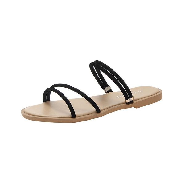 slippers women 2021 summer outdoor narrow band rome flat with slipper casual beach wind ladies shoes, Black
slippers women 2021 summer outdoor narrow band rome flat with slipper casual beach wind ladies shoes, Black