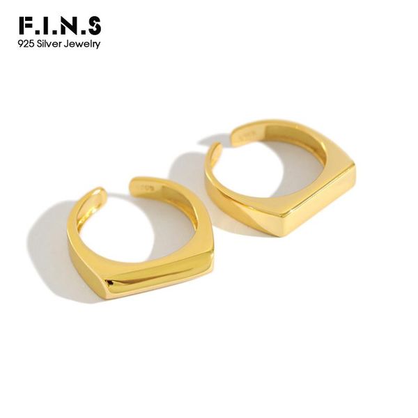 cluster rings f.i.n.s 925 sterling silver ring simple flat faceted open golden engagement adjustable finger for decoration, Golden;silver
cluster rings f.i.n.s 925 sterling silver ring simple flat faceted open golden engagement adjustable finger for decoration, Golden;silver