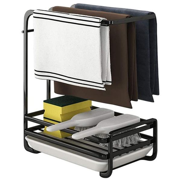 kitchen sink clothes organizer dish brush sponge towel cleaning rags holder for bathroom counter caddy pan storage & organization
kitchen sink clothes organizer dish brush sponge towel cleaning rags holder for bathroom counter caddy pan storage & organization