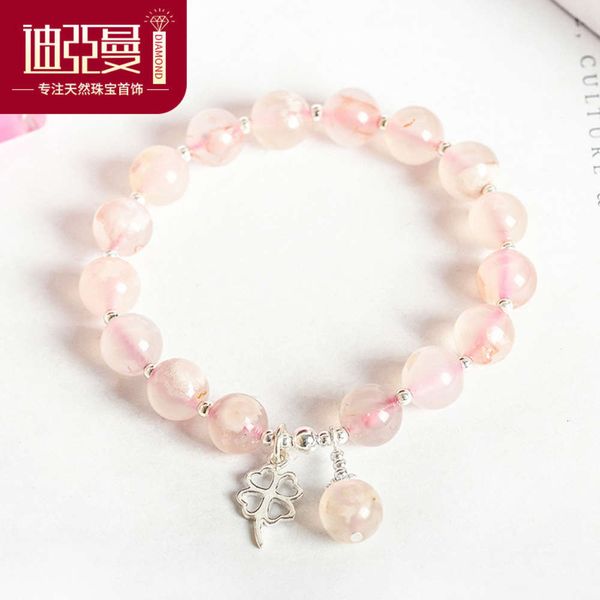 crystal jewelry natural cherry agate bracelet women's 925 silver lucky grass diy bracelet, Black
crystal jewelry natural cherry agate bracelet women's 925 silver lucky grass diy bracelet, Black