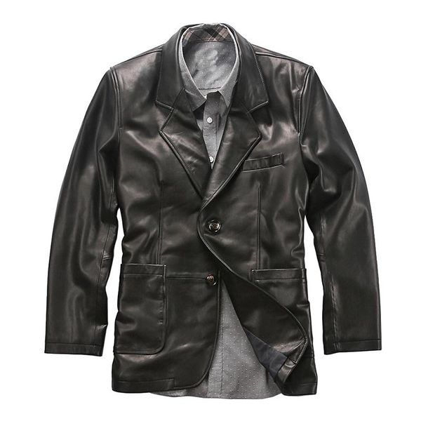 men's leather & faux 550 read description asian size genuine sheep skin jacket mens casual blazer, Black
men's leather & faux 550 read description asian size genuine sheep skin jacket mens casual blazer, Black