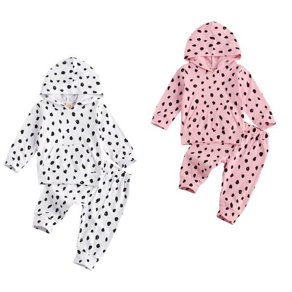 clothing sets baby girls two-piece clothes set wave points printed pattern hooded + long elastic waist pants white/ pink
clothing sets baby girls two-piece clothes set wave points printed pattern hooded + long elastic waist pants white/ pink