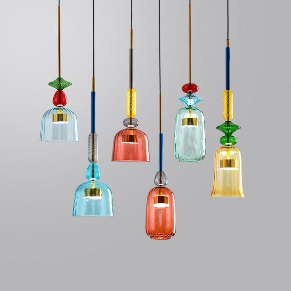 nordic simple colored candy glass pendant lights modern luxury personality bar table lamp restaurant macarons led lamps
nordic simple colored candy glass pendant lights modern luxury personality bar table lamp restaurant macarons led lamps