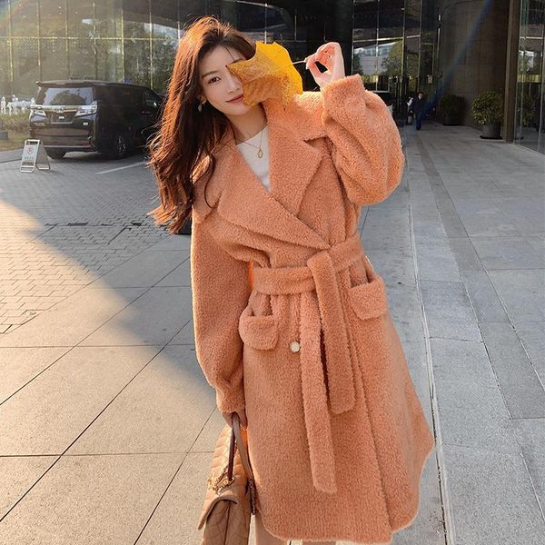 women's fur & faux 100% genuine wool coat autumn winter female jacket korean slim coats and jackets women 2021 casacos feminino zjt1393, Black
women's fur & faux 100% genuine wool coat autumn winter female jacket korean slim coats and jackets women 2021 casacos feminino zjt1393, Black