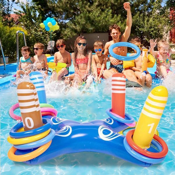 pool & accessories swimming inflatable ring toss game floating toys water sport beach party supplies with 4 loops
pool & accessories swimming inflatable ring toss game floating toys water sport beach party supplies with 4 loops