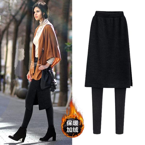 women's pants & capris -5xl plus size casual women trouser 2021 autumn winter fashion thickening with velvet pencil knitting false 2 p, Black;white
women's pants & capris -5xl plus size casual women trouser 2021 autumn winter fashion thickening with velvet pencil knitting false 2 p, Black;white