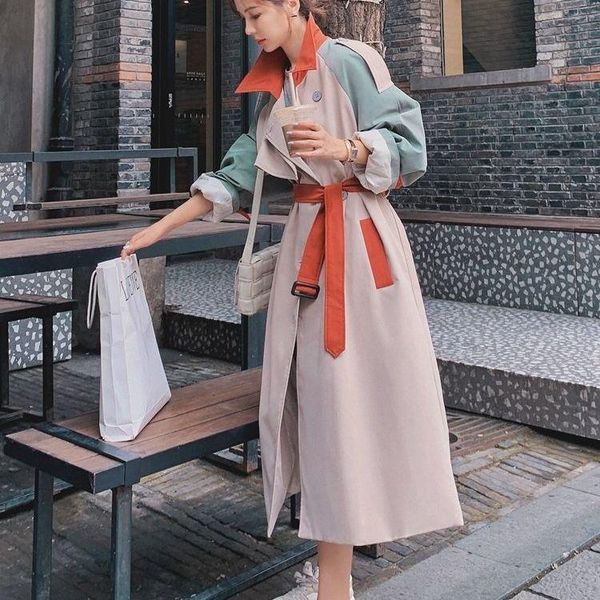 women's trench coats women coat fashion fall winter casual cotton with over size vintage long overcoats double breasted outwear kpop, Tan;black
women's trench coats women coat fashion fall winter casual cotton with over size vintage long overcoats double breasted outwear kpop, Tan;black
