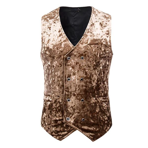 men's vests fashion style v-neck casual vest diamond velvet double breasted suit, Black;white
men's vests fashion style v-neck casual vest diamond velvet double breasted suit, Black;white