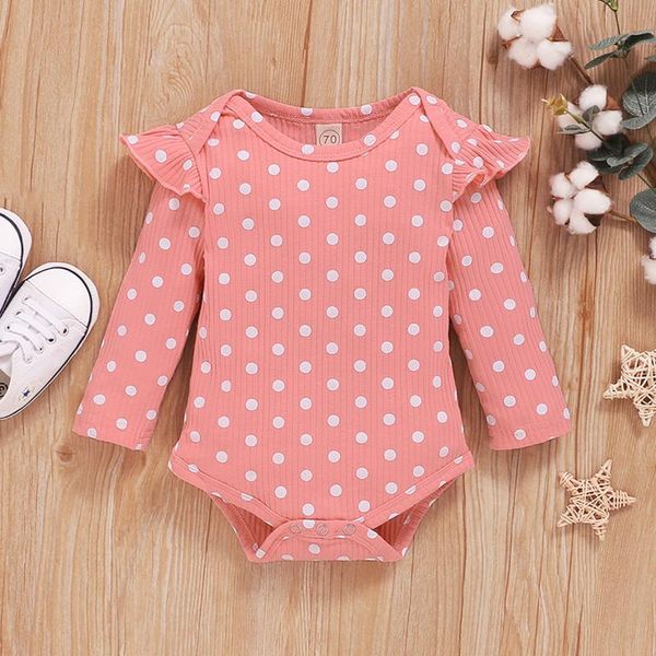 fashion toddler baby girls cotton clothes cute long sleeve polka dot princess infant bodysuits romper for born girl rompers, Blue 
fashion toddler baby girls cotton clothes cute long sleeve polka dot princess infant bodysuits romper for born girl rompers, Blue