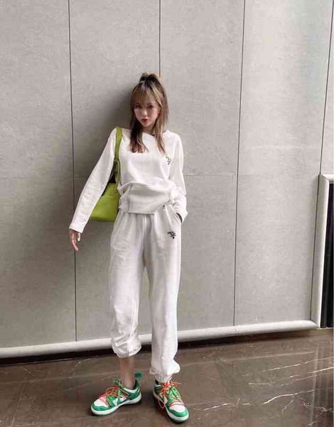 p home triangle autumn and winter round neck pullover sweater elastic waist leggings casual pants sports suit women, White
p home triangle autumn and winter round neck pullover sweater elastic waist leggings casual pants sports suit women, White