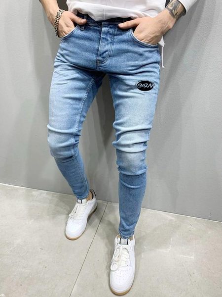 men's jeans 2021fashion brand pure color pants casual summer autumn male pencil skinny trousers slim biker outwears, Blue
men's jeans 2021fashion brand pure color pants casual summer autumn male pencil skinny trousers slim biker outwears, Blue