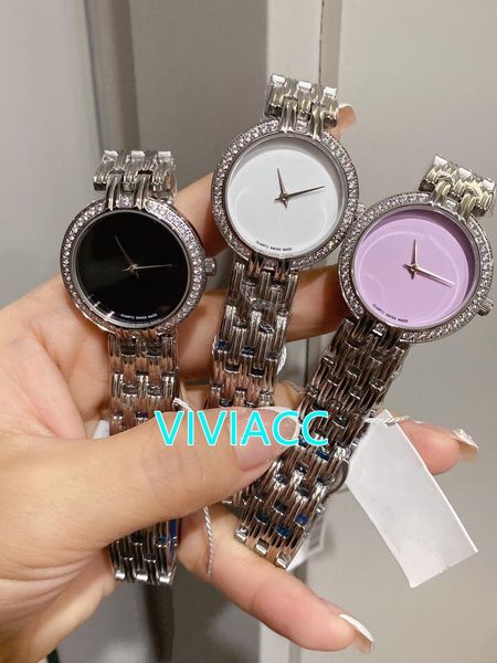 wristwatches classic women quartz watches silver stainless steel crystal diamond wristwatch female clock geometric purple dial 30mm, Slivery;brown
wristwatches classic women quartz watches silver stainless steel crystal diamond wristwatch female clock geometric purple dial 30mm, Slivery;brown