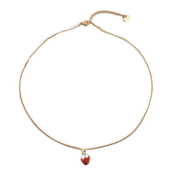 chains 2021 lovely little fresh strawberry pendant necklace sweet girl fruit temperament simple japanese and korean fairy, Silver
chains 2021 lovely little fresh strawberry pendant necklace sweet girl fruit temperament simple japanese and korean fairy, Silver