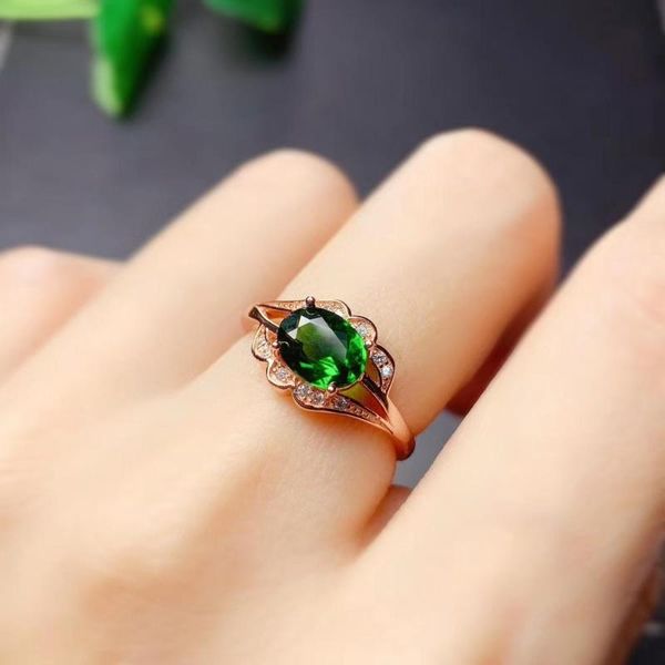cluster rings 6x8mm exquisite clear green diopside gemstone ring for 925 silver jewelry oval bright color natural gem girl birthday party gi, Golden;silver
cluster rings 6x8mm exquisite clear green diopside gemstone ring for 925 silver jewelry oval bright color natural gem girl birthday party gi, Golden;silver