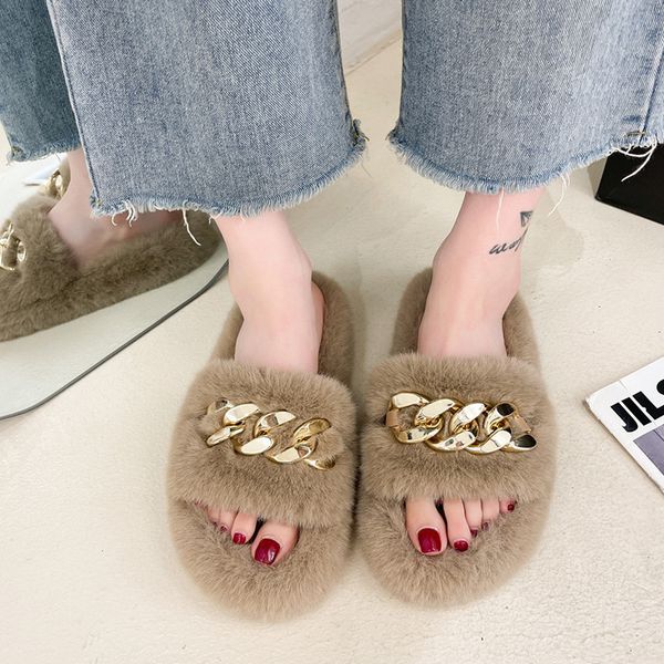 winter home latt wave chain dign ladi fur slippers fashion platform flat heel women ffy bedroom psh sho, Black
winter home latt wave chain dign ladi fur slippers fashion platform flat heel women ffy bedroom psh sho, Black