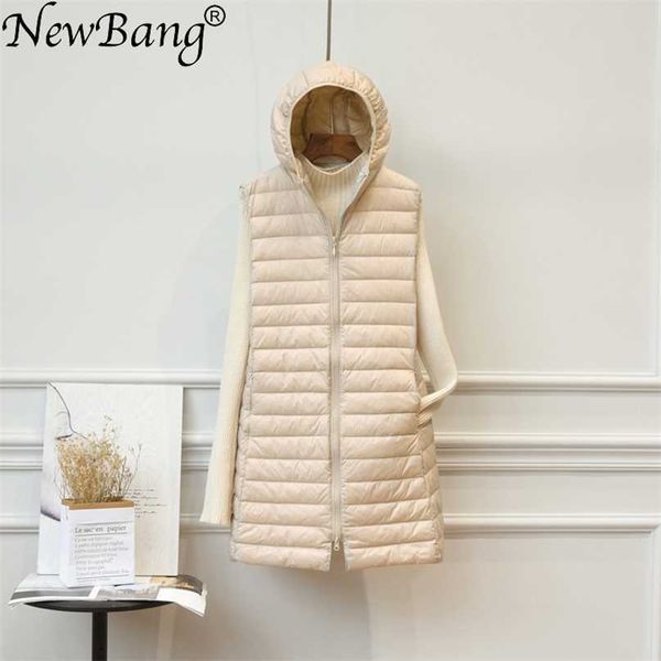 bang 4xl long vest women ultra light down hooded lightweight waistcoat female coat slim sleeveless 211120, Black;white
bang 4xl long vest women ultra light down hooded lightweight waistcoat female coat slim sleeveless 211120, Black;white