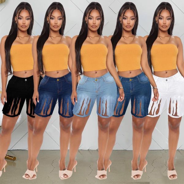 women's shorts women summer 2021 hole high waist jeans burrs female build a word torn wide-legged short pants drop, White;black
women's shorts women summer 2021 hole high waist jeans burrs female build a word torn wide-legged short pants drop, White;black