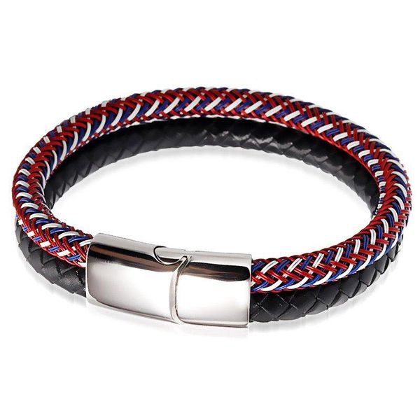 charm bracelets stainless steel leather bracelet men jewelry pulseras hombre magnetic clasp braided rope chain bangles mens jewellery, Golden;silver
charm bracelets stainless steel leather bracelet men jewelry pulseras hombre magnetic clasp braided rope chain bangles mens jewellery, Golden;silver