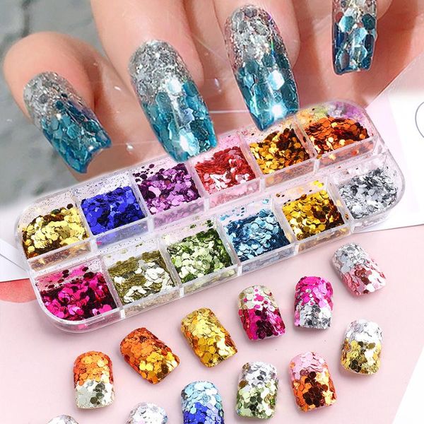 nail glitter 1 box holographic nails mermaid sequins 3d hexagon flakes gold foil powder gel polish decoration accessories sarj, Silver;gold
nail glitter 1 box holographic nails mermaid sequins 3d hexagon flakes gold foil powder gel polish decoration accessories sarj, Silver;gold