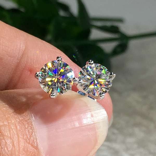 100% real 1ct moissanite gra certification sterling silver s925 stud earrings for women wedding party fine jewelry dropship, Golden
100% real 1ct moissanite gra certification sterling silver s925 stud earrings for women wedding party fine jewelry dropship, Golden