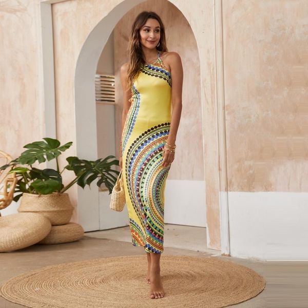 casual dresses summer 2021 rainbow slip dress vintage halter empire ladies frocks for women lace up backless bodycon vestidos, Black;gray
casual dresses summer 2021 rainbow slip dress vintage halter empire ladies frocks for women lace up backless bodycon vestidos, Black;gray