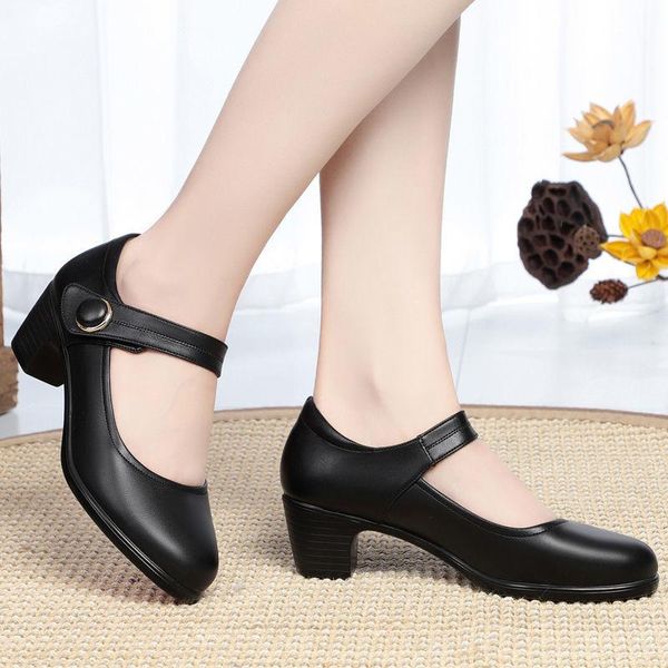 dress shoes women heels leather autumn heel women's chaussure femme zapatos mujer, Black
dress shoes women heels leather autumn heel women's chaussure femme zapatos mujer, Black