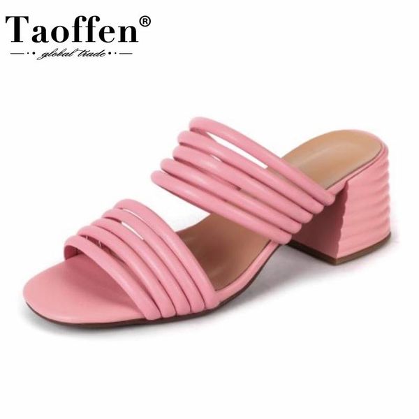 dress shoes taoffen thick high heel sandals genuine leather summer lady square beach casual women slippers size 34-43, Black
dress shoes taoffen thick high heel sandals genuine leather summer lady square beach casual women slippers size 34-43, Black