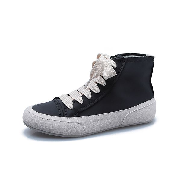 Soft silk upper High-Top casual shoes Pure color super comfortable women's Thick flat shoes fashion outdoor lace-up sneakers, Grey
Soft silk upper High-Top casual shoes Pure color super comfortable women's Thick flat shoes fashion outdoor lace-up sneakers, Grey