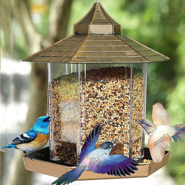 other bird supplies waterproof gazebo hanging wild feeder outdoor container with hang rope feeding house type aves decor
other bird supplies waterproof gazebo hanging wild feeder outdoor container with hang rope feeding house type aves decor
