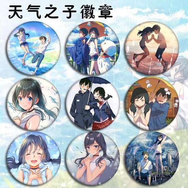 pins, brooches anime weathering with you badges on a backpack amano hina icons pins badge decoration metal for cloth bags, Gray
pins, brooches anime weathering with you badges on a backpack amano hina icons pins badge decoration metal for cloth bags, Gray