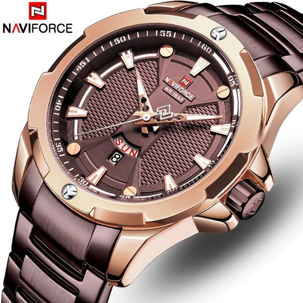 wristwatches naviforce mens watch fashion quartz men watches waterproof sports male military wrist relogio masculino, Slivery;brown
wristwatches naviforce mens watch fashion quartz men watches waterproof sports male military wrist relogio masculino, Slivery;brown