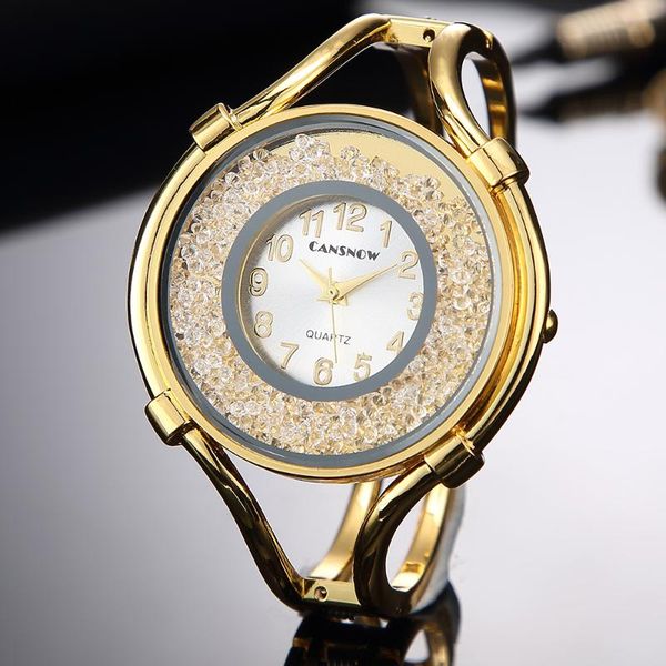 wristwatches 2021 brand women watch rolling diamond wrist lady watches cuff bangle fashion party dress casual quartz clock relogio feminino, Slivery;brown 
wristwatches 2021 brand women watch rolling diamond wrist lady watches cuff bangle fashion party dress casual quartz clock relogio feminino, Slivery;brown