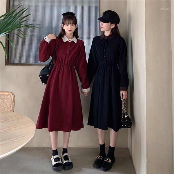 casual dresses fall 2021 female long-sleeved dress child accept waist show thin hubble-bubble sleeve little black a-line, Black;gray
casual dresses fall 2021 female long-sleeved dress child accept waist show thin hubble-bubble sleeve little black a-line, Black;gray