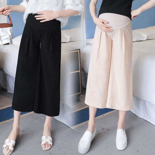 maternity bottoms maternit pants chiffon wide leg trousers 9 minutes tide mother wear straight tube loose belly, White
maternity bottoms maternit pants chiffon wide leg trousers 9 minutes tide mother wear straight tube loose belly, White