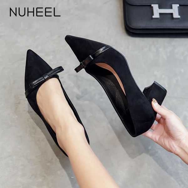 dress shoes nuheel women's spring elegant style bow high heels fashion wild pointed shallow thick heel women, Black
dress shoes nuheel women's spring elegant style bow high heels fashion wild pointed shallow thick heel women, Black