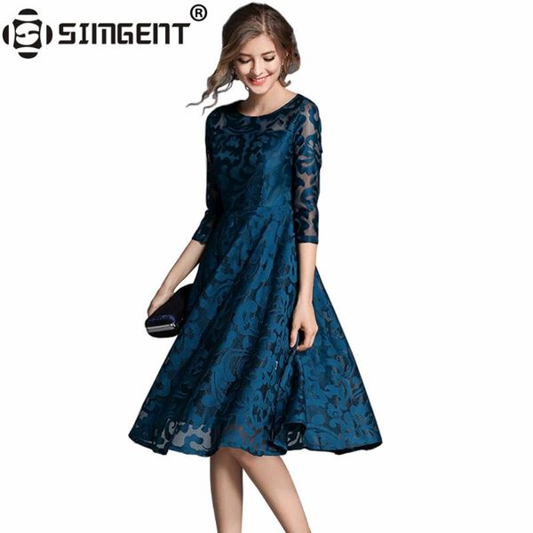 casual dresses simgent knee length women autumn spring fashion elegant three quarter sleeve office floral lace dress vestidos sg7976, Black;gray
casual dresses simgent knee length women autumn spring fashion elegant three quarter sleeve office floral lace dress vestidos sg7976, Black;gray