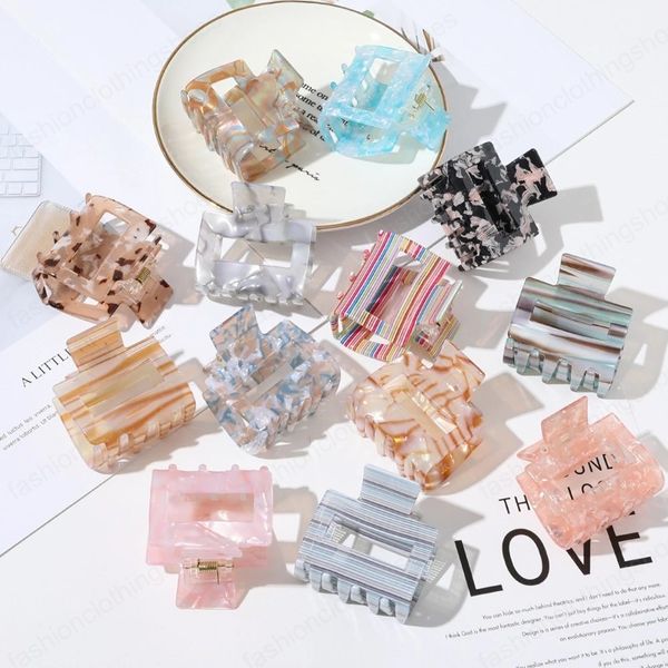 women fashion acetic acid hair claws square acrylic clamps geometric multiple colorful hair clips hair accessories, Slivery;white
women fashion acetic acid hair claws square acrylic clamps geometric multiple colorful hair clips hair accessories, Slivery;white