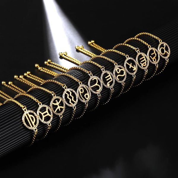 charm bracelets fine zircon constellations 12 zodiac signs for women men birthday gift cubic bracelet chain, Golden;silver
charm bracelets fine zircon constellations 12 zodiac signs for women men birthday gift cubic bracelet chain, Golden;silver