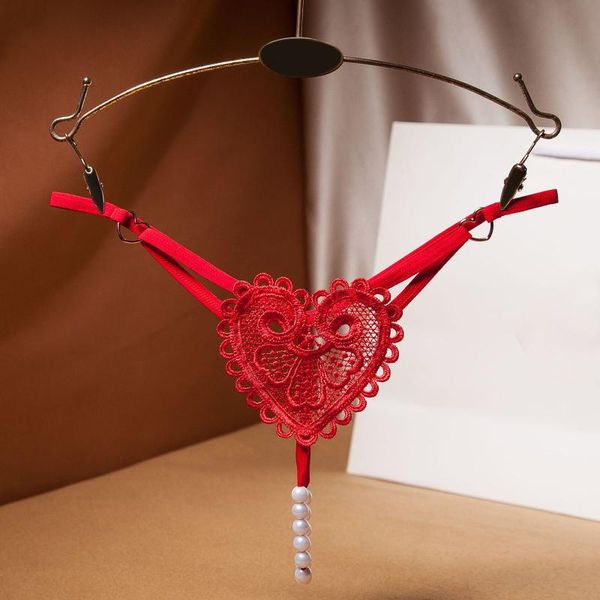 women's panties women briefs couple lace heart shape pearl open thong pants erotic lingerie ladies underwear, Black;pink
women's panties women briefs couple lace heart shape pearl open thong pants erotic lingerie ladies underwear, Black;pink