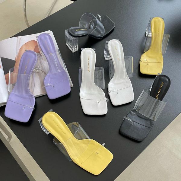 slippers 2021 transparent pvc women slipper fashion brand square crystal heel slides summer outdoor female beach flip flop sandals, Black
slippers 2021 transparent pvc women slipper fashion brand square crystal heel slides summer outdoor female beach flip flop sandals, Black