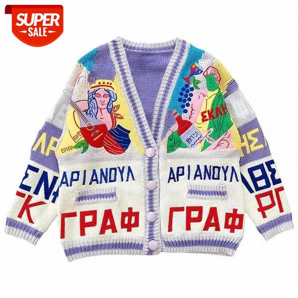 vintage graffiti embroidery cardigan knit sweater men 2021 spring harajuku knitted hip hop retro streetwear casual un#ak1w, White;black
vintage graffiti embroidery cardigan knit sweater men 2021 spring harajuku knitted hip hop retro streetwear casual un#ak1w, White;black